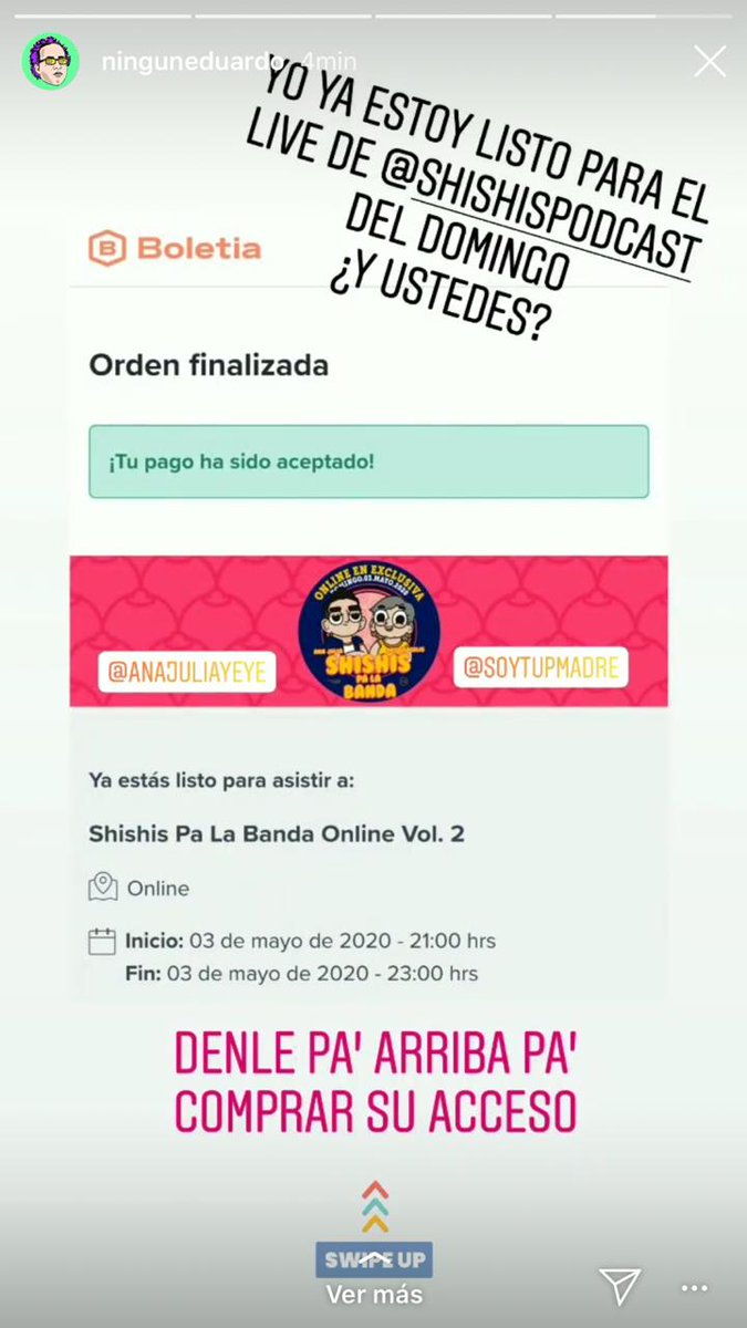 LiizCampos5's tweet photo. @slobotzky_  @ricardomedijo y uds ya estan listos?!! Ay que apoyar a @AnaJuliayeye  y @Soytupmadre  ❤❤ https://t.co/7v11qR0hYQ