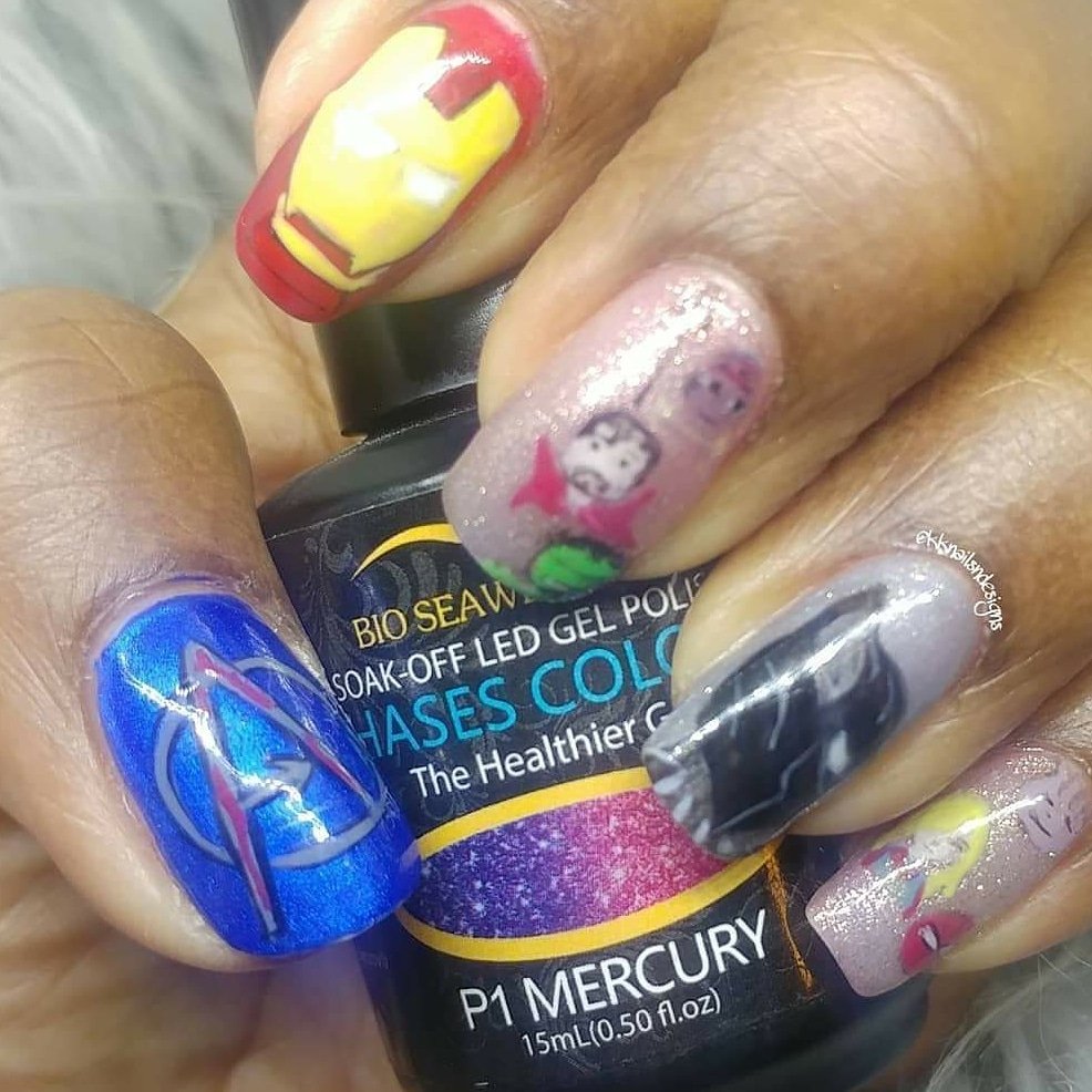 KNAILDOM's tweet photo. Throwback to my #Endganenaila
#Avengers #AvegersEndgame #AvengerEndganeNails #Marvelnails #movienails https://t.co/wGcnF75Fth