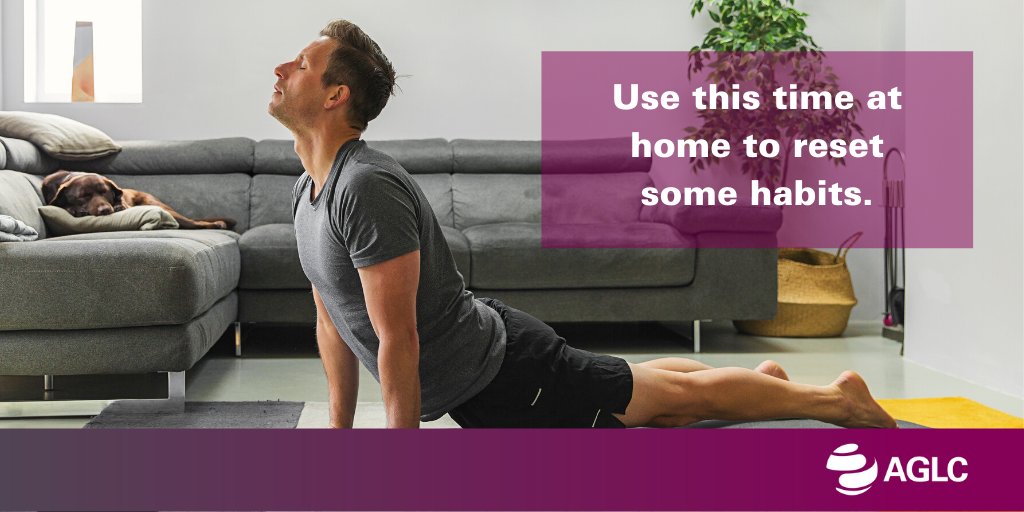 AGLC's tweet photo. Try to use this time at home to reset your drinking habits and follow Canada’s #LowRiskDrinkingGuidelines. Take the quiz: https://t.co/OddL9HumHA https://t.co/fsYhKKz3mB