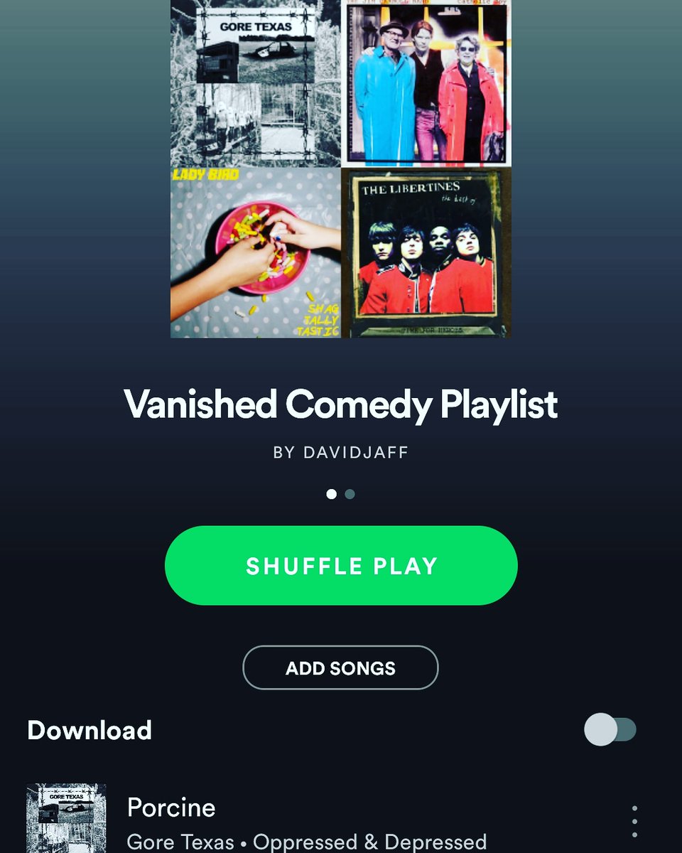 ComedyVanished's tweet photo. Here's a playlist which I feel sets the mood for the vanished series, get on Spotify and have a listen. #vanished #vanishedcomedy #comedy  #darkcomedy #bristol #goretexas https://t.co/4mO88o7Zr0