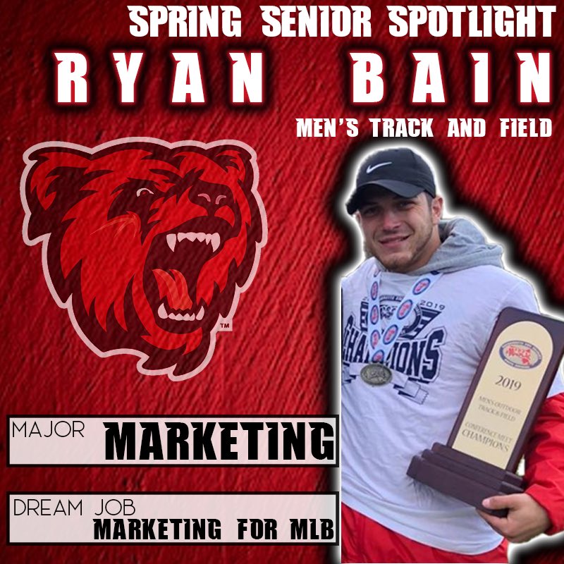 bsubears's tweet photo. 🏃‍♂️Senior Ryan Bain is a marketing major. His dream job is to do marketing for the MLB 🏃‍♂️
-
#BSUBears #BSUTF https://t.co/e6QQotVNbQ