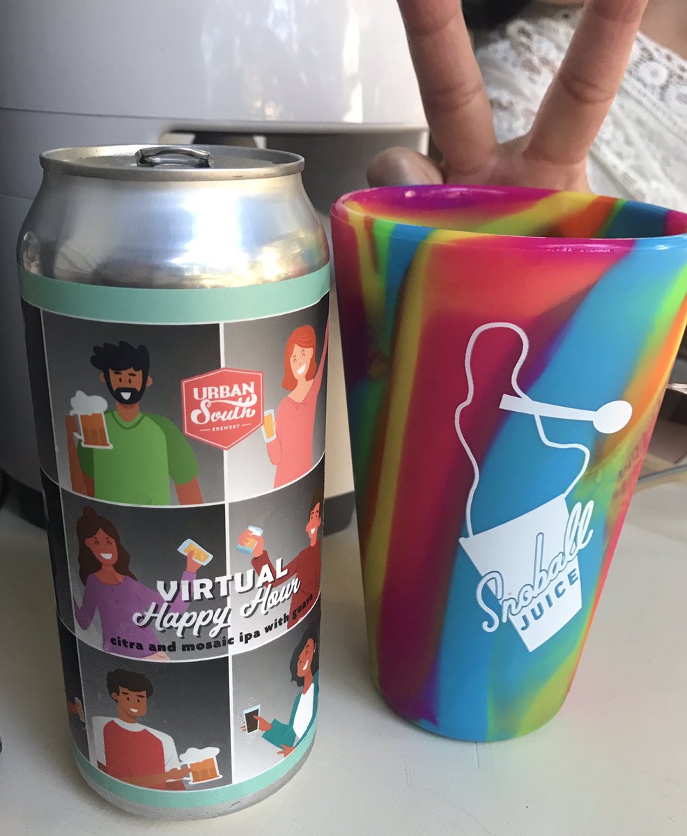 Lamb_of_GIR's tweet photo. Jazz Fest 2020! You can’t make us not have fun! @wwoz_neworleans on the speaker, @UrbanSouthBeer in the cup, #jazzfestinplace #JazzFestingInPlace in our heart and souls! #NOLA https://t.co/jVC90S2toW
