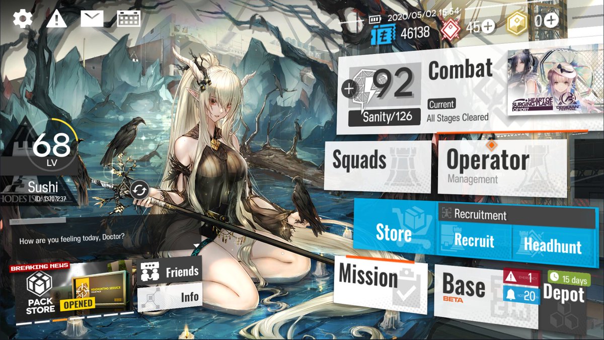 Vampire_Shi's tweet photo. But true @Takoyaki_XIV this is nice skin :3
Must ressist p2w >.<
#arknights #neverlucky #wastedaf https://t.co/kawG6SZw0Q