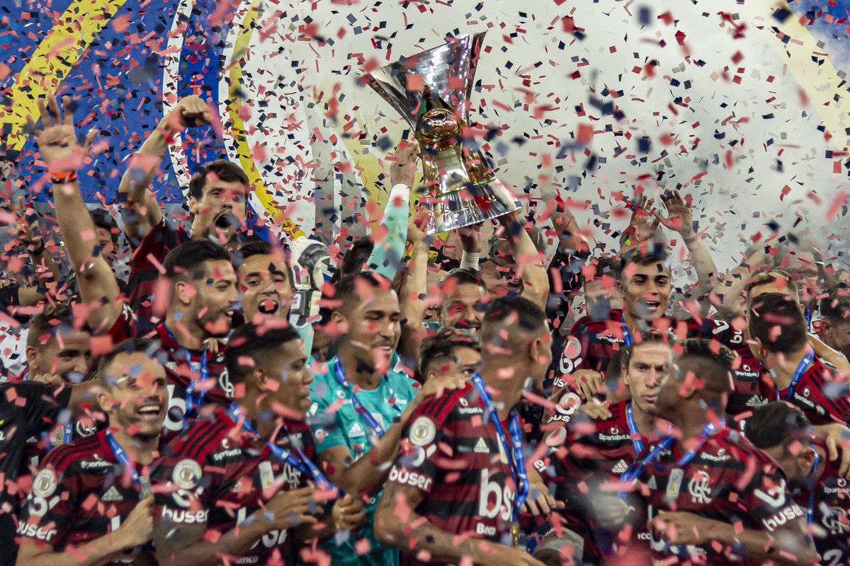 Flamengo's tweet photo. Como o Campeonato Brasileiro 2020 não pôde começar hoje, deixamos aqui algumas imagens marcantes do Brasileirão do ano passado! 🤪

📸 Alexandre Vidal e Marcelo Cortes / CRF https://t.co/nQWtwYRLp9