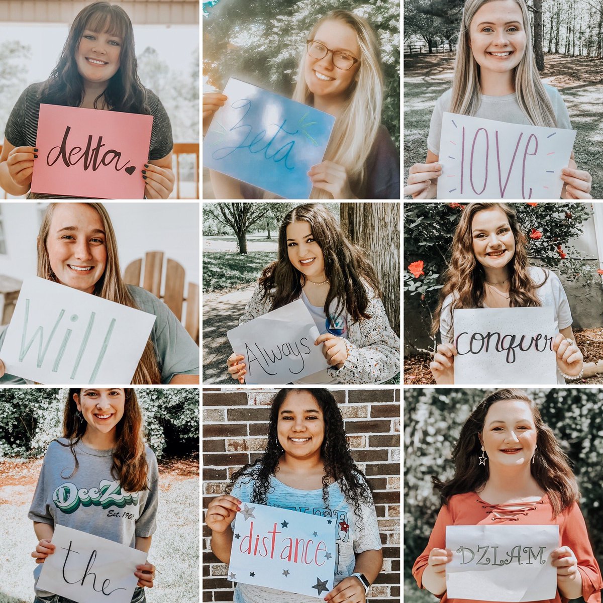 Delta Zeta love will always conquer the distance ♡