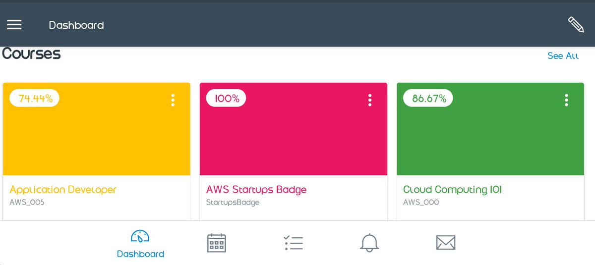 officialadmoll's tweet image. Day 13 of #DevC30DaysOfCode ⛅🌥️🌥️
I passed my AWS Startups Badge course test 100%
Then I moved on to learning the next course (Inventor - Cloud Literacy K12_HS)
#AwsCloudComputing