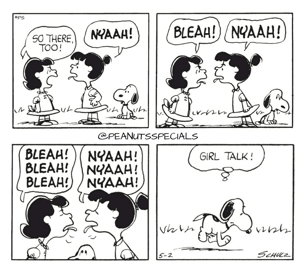 PeanutsSpecials's tweet photo. First Appearance: May 2, 1967
#peanutsspecials #ps #pnts #peanuts #schulz #peanutshome #peanutsstrong #snoopy #lucyvanpelt #violet #sotheretoo #bleah #nyaah #bleahbleahbleah #nyaahnyaahnyaah #girltalk https://t.co/6UZIpqp0rA