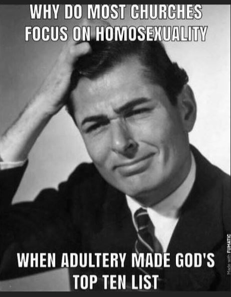 askboomer1949's tweet photo. C H R I S T I A N
P E R S E C U T I O N
O F
G A Y
F O L K
...it is all about politics, control and bigotry.
What do you hear from them about:
#ChristianAdultery #ChristianHomophobia #ChristianKilling #ChristianTyranny
stop fomenting violence against gay folk https://t.co/7nr22sdsK1