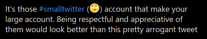 KlatuBaradaNiko's tweet photo. @MyWhiteNinja_ This is NOT an arrogant Tweet, but trying to be informative based upon misguided actions by small accounts &amp; my own experience growing this account

of some differences most #SmallTwitter do NOT yet understand

No one else explains this stuff to smaller accounts

#TwitterTips https://t.co/X1GniM4zgE