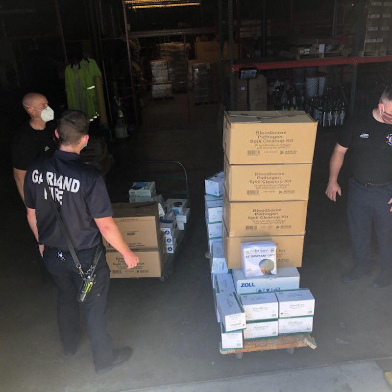 GR_CTC's tweet photo. All of our medical-based (CMA, Pharm, VetMed, Fire, Dental, EMT) programs rounded up a pick-up truck load of PPE and donated it to one of our best partners—- @GarlandFire! #oneteamonedream #GISDAlwaysConnected #GRCTCandGFD #standtogether https://t.co/KQwpOJESHF
