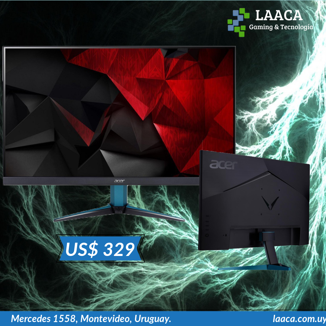 laacagames's tweet image. Arma tu pc, con Monitor gamer Acer KG241Q Pbiip 23.6″ 1080p 144Hz 1ms Freesync U$S 329
Envíos a todo el país, si superas los US$ 30 envíos gratis.
ow.ly/Yl9n50zpFhk
#monitoracer #acergaming #pcgaming #monitorgameracer24