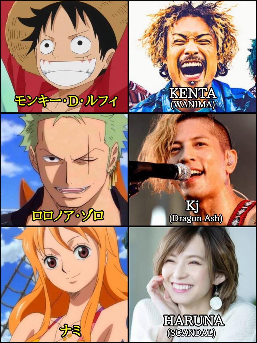 もしワンピースがバンドマンで実写化したら？キャストはこうなるかもwww