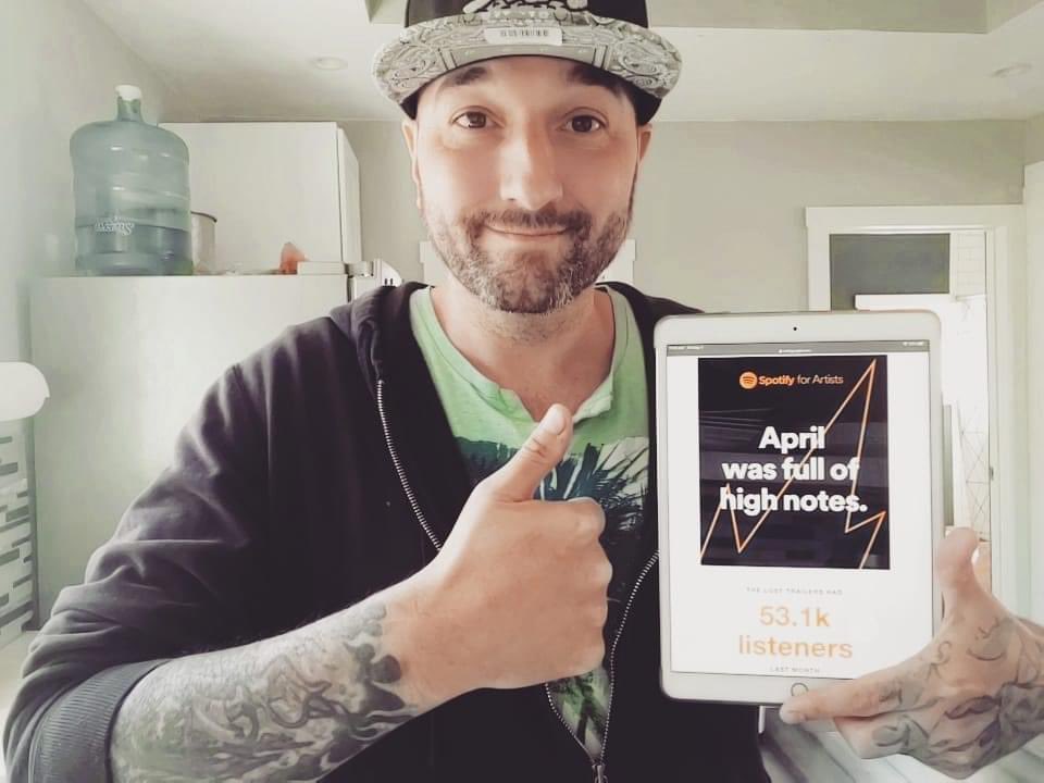 Grateful to everyone who bought and/or streamed our new album. Over 53,000 listeners on #Spotify in April! Thanks, y'all! #thelosttrailers