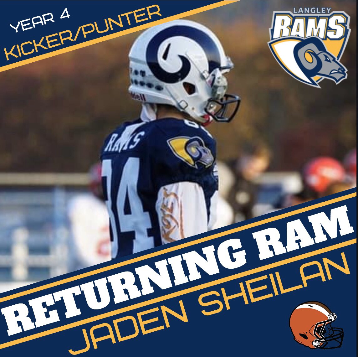 LangleyRams's tweet photo. Please help us welcome back kicker, Jaden Sheilan to the squad #Redemption2020 https://t.co/5HLxcza5VQ