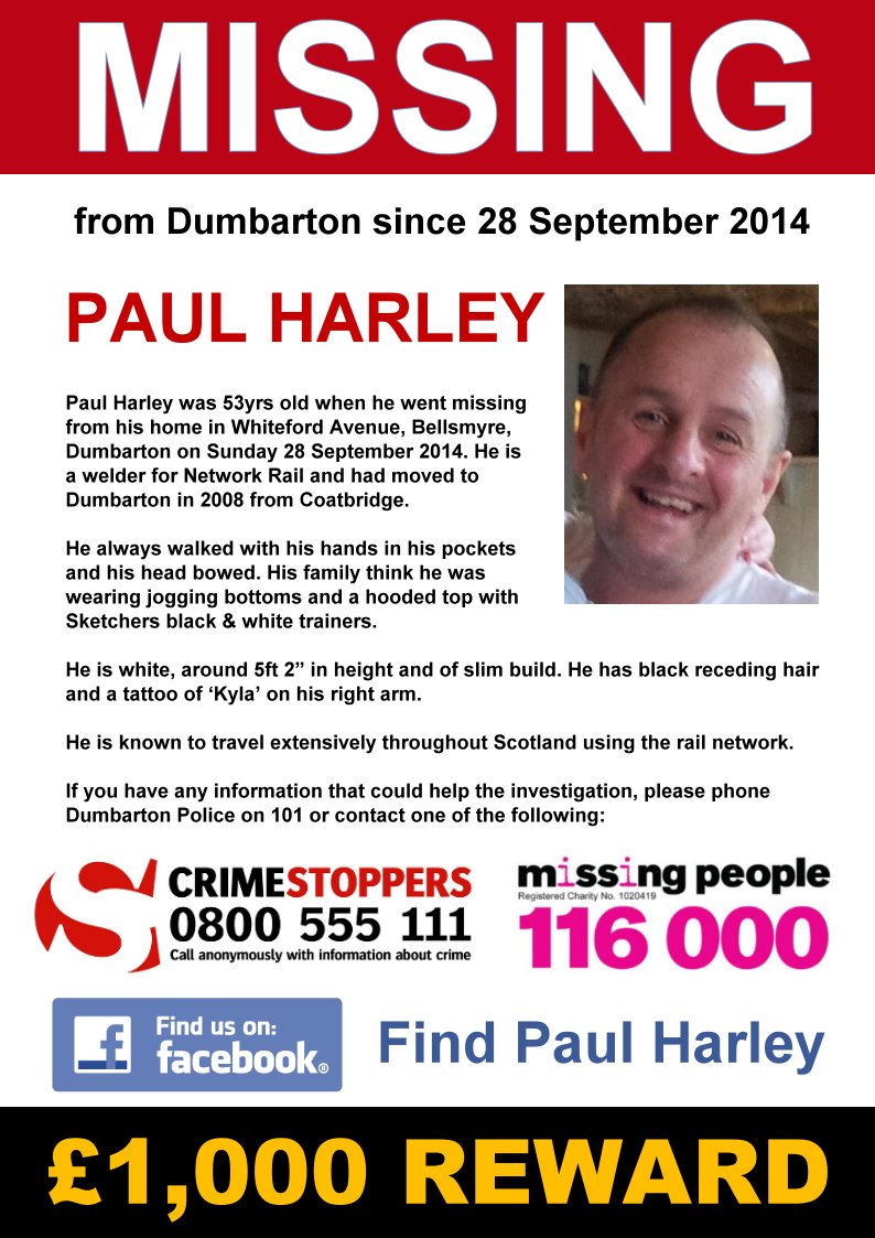 MisPersSupport's tweet photo. It is Paul Harley’s birthday today, please keep his family in your thoughts 🙏🏻 https://t.co/StzFGYfWKw @harleybhoy67 #FindPaulHarley #MissingPersonsSupport https://t.co/k8w3F90sKq