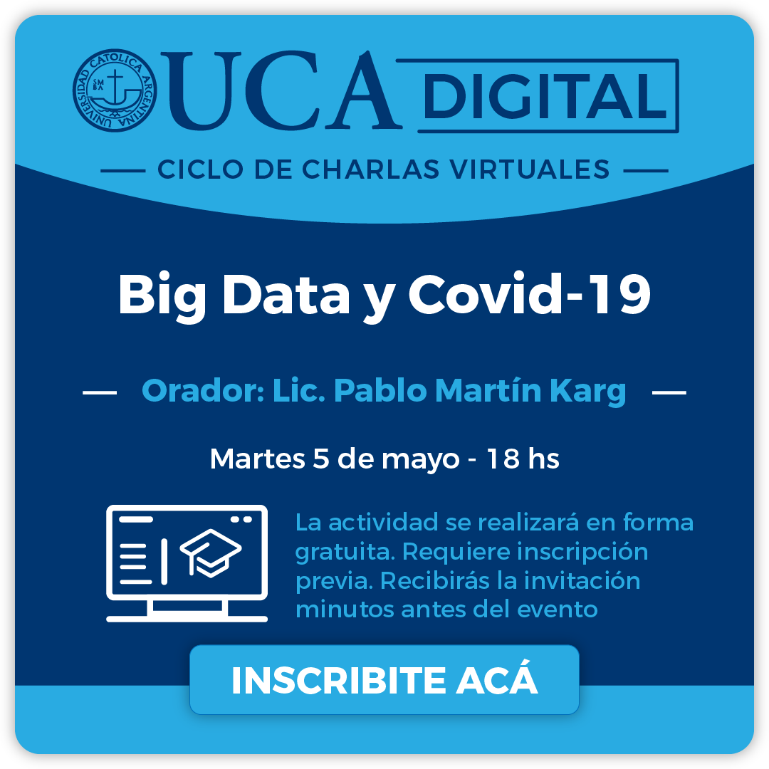 IngresoUca's tweet photo. UCA Digital: La #UCA sigue con el ciclo de charlas digitales. Inscribite a la próxima en: 
https://t.co/EY2DT9Slt9 https://t.co/vEy51rDsmm