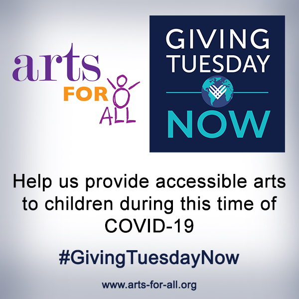artsforallinc's tweet photo. This Tuesday, May 5th is #GivingTuesdayNow. Please join us in supporting our campaign by sending a donation to help our cause! Visit https://t.co/vnow8bw3j9 to donate. For more information on Arts For All, visit https://t.co/Tp74ScicdM. Thank you. ❤️ https://t.co/OhF5mD1Irz