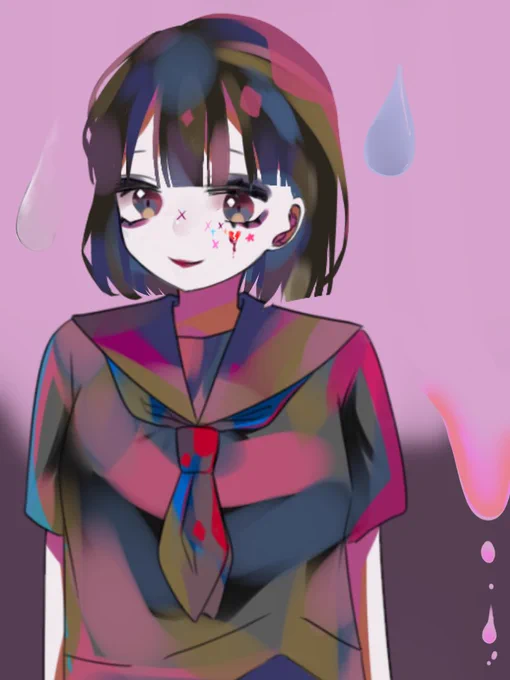 いつもと違う絵柄!
 #絵描き
#イラスト
#アイビス 