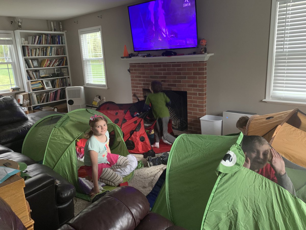 DawninTraining's tweet photo. #CampIn #ScoutingAtHome #smoressaturday we are our s’mores too fast for a picture. https://t.co/WlfX7kh7VU