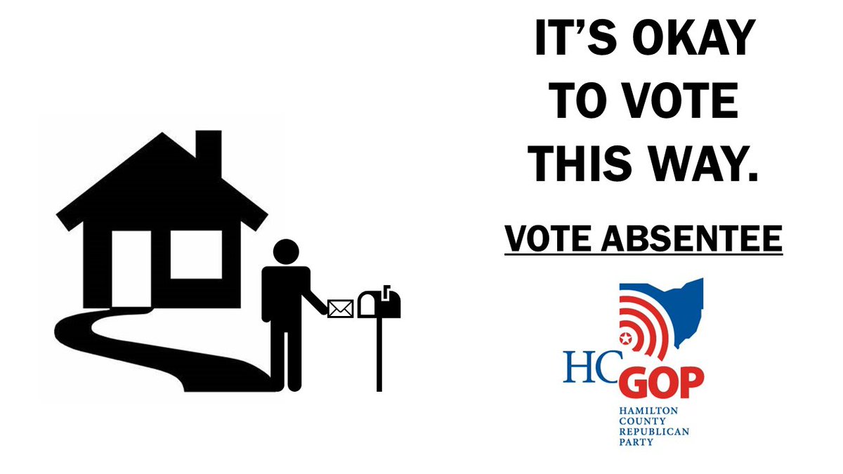 HamCoGOP's tweet photo. Voting in person on Election Day is a crucial human right that Patriots gave all to protect! #HamCoGOP is against leftist schemes to pervert the process. Yet we will continue to suggest that our voters strongly consider absentee ballot voting. #patriotsgaveall #itsoktovotethisway https://t.co/KZHI2lNFqY