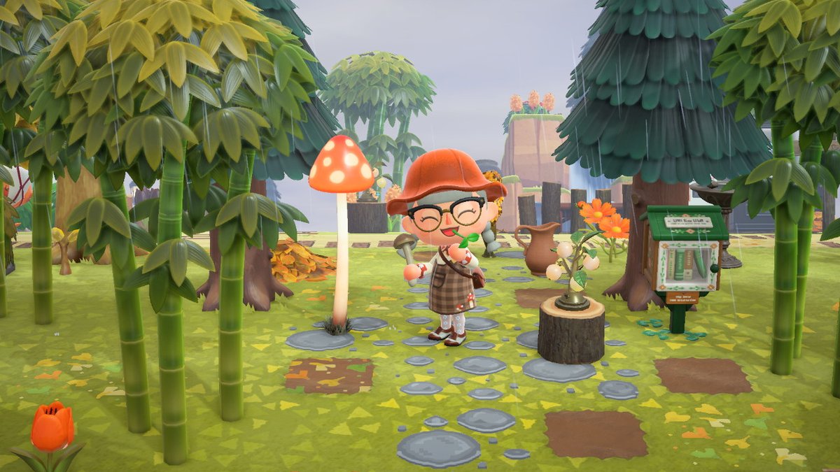 okpng's tweet image. mushroom dress! mushroom dress! mushroom dress! (with a hood design) #ACQR #ACDesign #AnimalCrossing #ACNH #NintendoSwitch