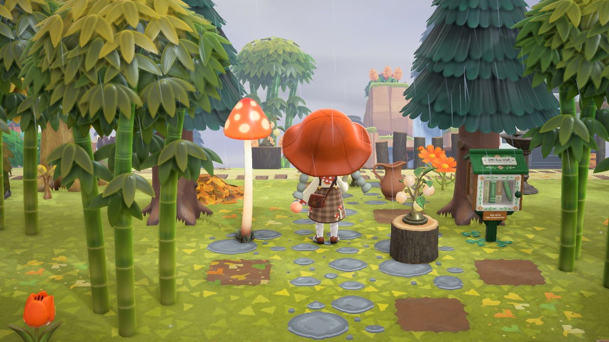 okpng's tweet image. mushroom dress! mushroom dress! mushroom dress! (with a hood design) #ACQR #ACDesign #AnimalCrossing #ACNH #NintendoSwitch