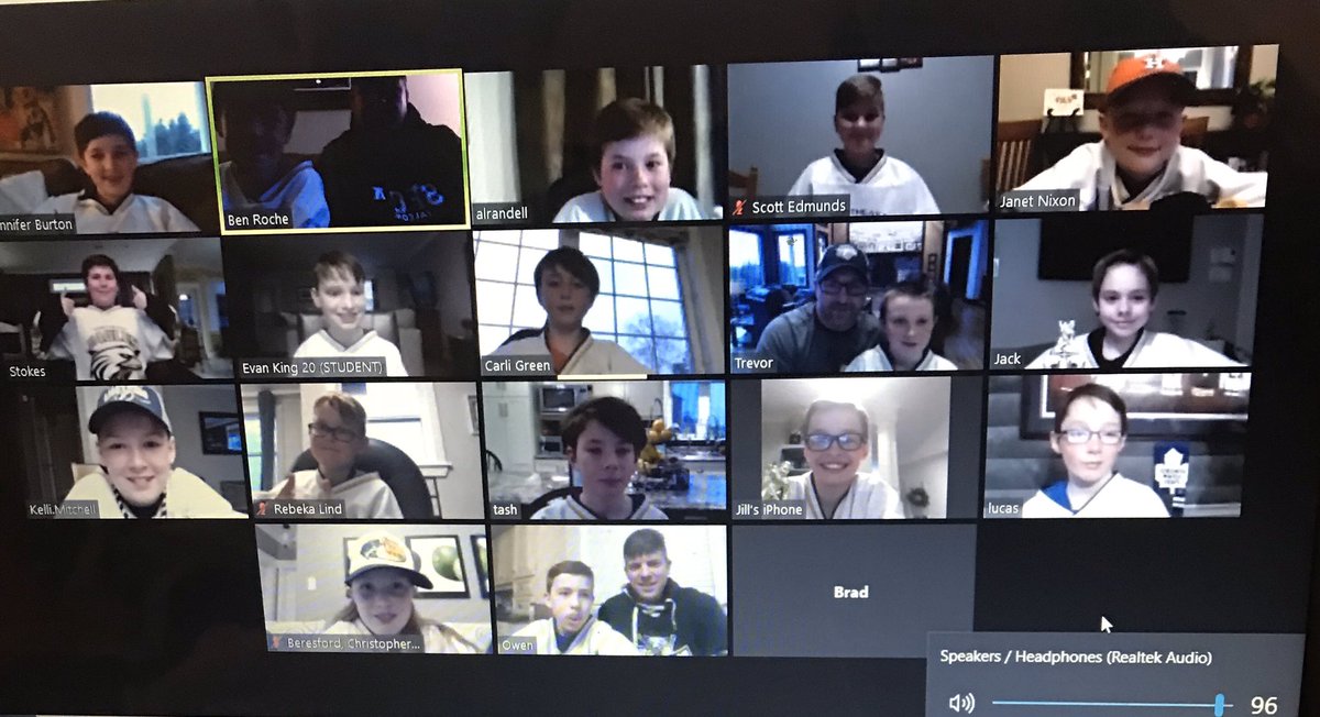 b_nemha's tweet photo. We may be physically apart but we are still as close a team as ever!                          

The dedication as strong as ever with all 17 players accounted for and sharing their favourite moments of the season!  #eaglesproud #HockeyNLSocial #staysafe https://t.co/sigNYMxUwv
