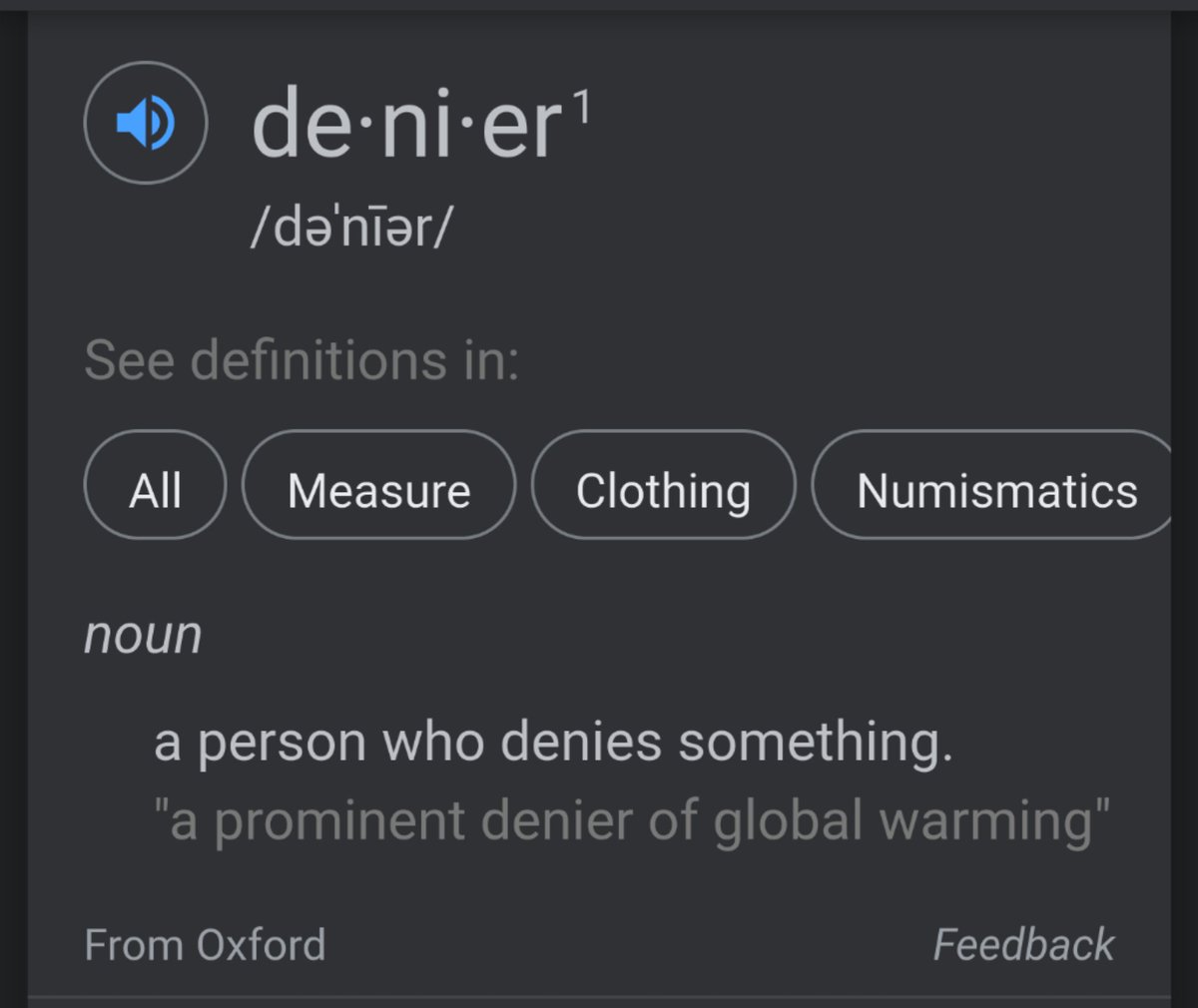 No Badgers on Twitter "Climate denier, science denier, holocaust