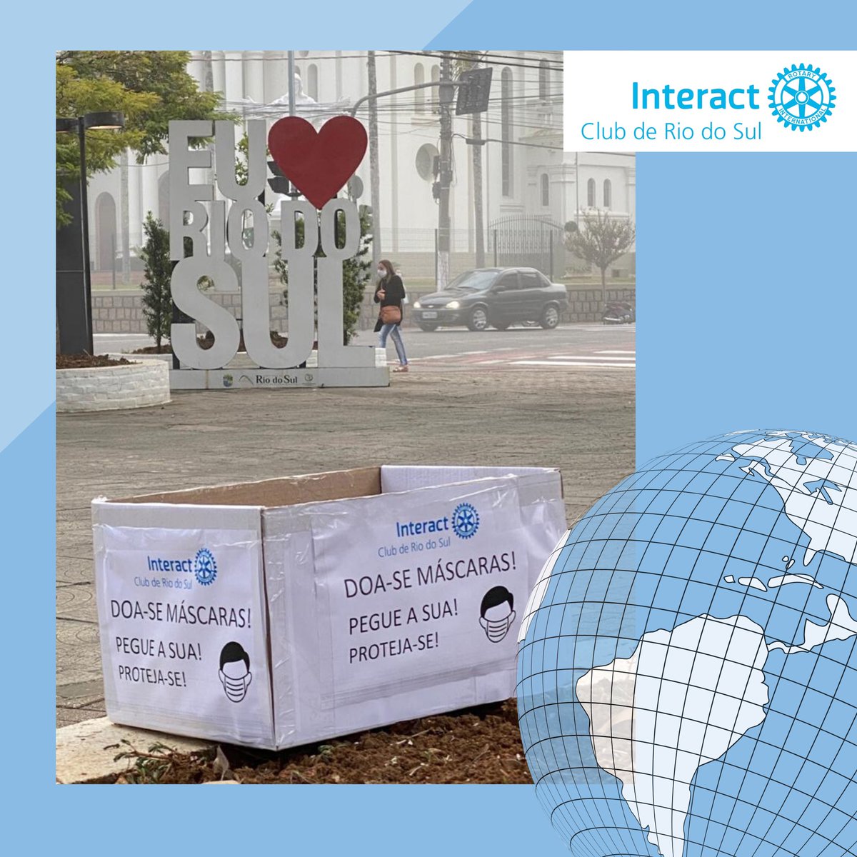 interactrds's tweet image. Hoje pela manhã, estivemos na praça de Rio do Sul deixando uma caixinha com máscaras de proteção. Elas são disponibilizadas gratuitamente para todos aqueles que as necessitar. 
Essa foi a parte um do nosso projeto “Batman”. Amanhã voltamos pra contar a dois. #stayhome