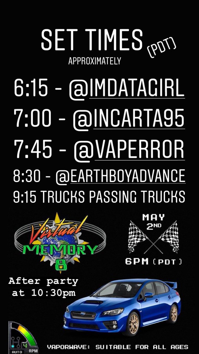PacificPlazaRec's tweet photo. Here’s the set times for our show tonight!! Take note of the time zones on each image!! https://t.co/XW2WgEji9V