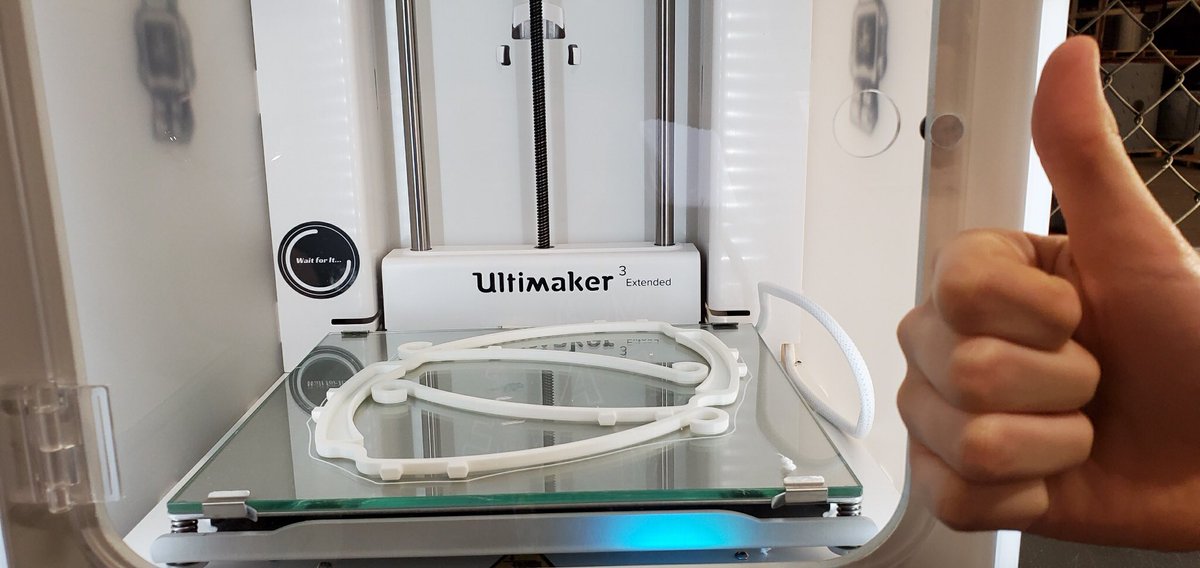 We’re glad we’re able to use our resources to help out during these hard times...we’re 3D-printing face shield frames for <a href="/MatterHackers/">MatterHackers</a>. Please stay safe and healthy! <a href="/HackThePandemic/">Hack The Pandemic</a> @ms_ftc <a href="/FTCTeams/">FIRST Tech Challenge</a>