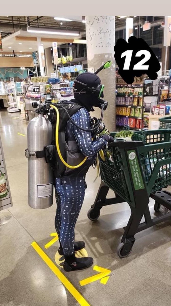 2_neighbours's tweet photo. Hope your staying safe! #peopleofwalmart #funny #COVID__19 #coronavirus #SocialDistancing #scubadiving #CaptionThis https://t.co/L7YgdrTVvZ