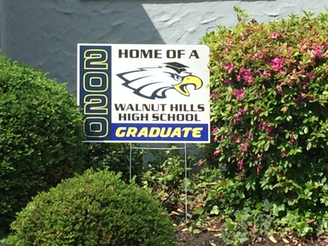 DJenemann's tweet photo. What a nice surprise to find in our yard today! Thank you, WHHS! https://t.co/mL5ykJKVlF