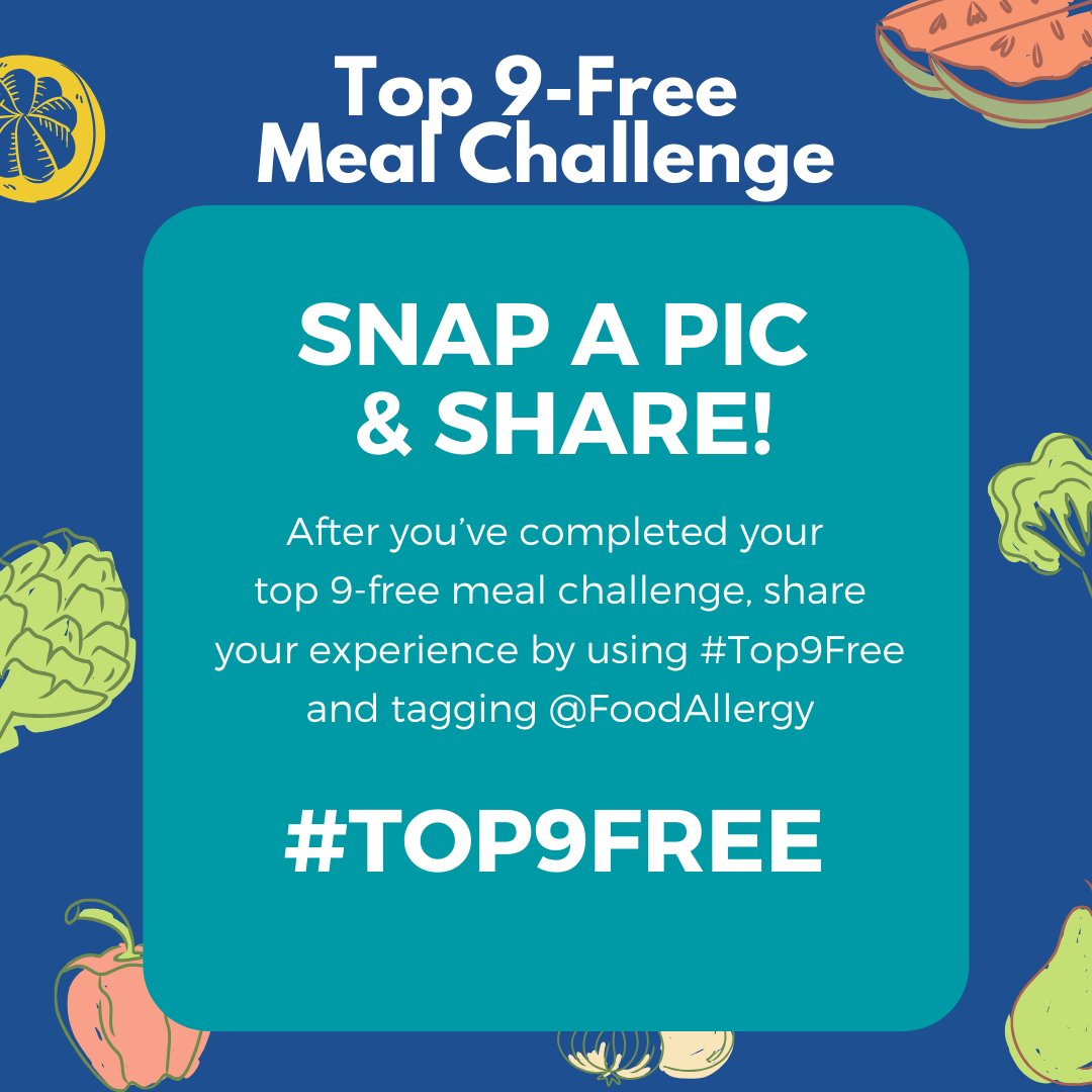For 32 million Americans, a meal isn't always as easy as just opening the fridge. It requires research and planning in order to stay safe. On May 13, we want to challenge YOU to think about your meal differently as part of our #Top9Free Meal Challenge.  bit.ly/2VQuIzE