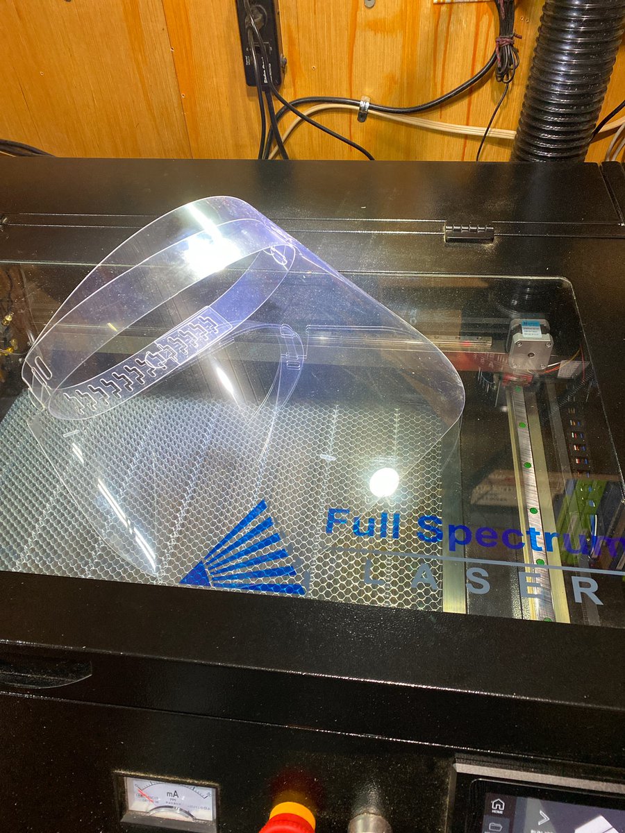 ShopDogTurnery's tweet photo. @FullSpecLaser Single sheet 0.03 material.  16 full shields from each 4X8 sheet. https://t.co/GzkViXloN9