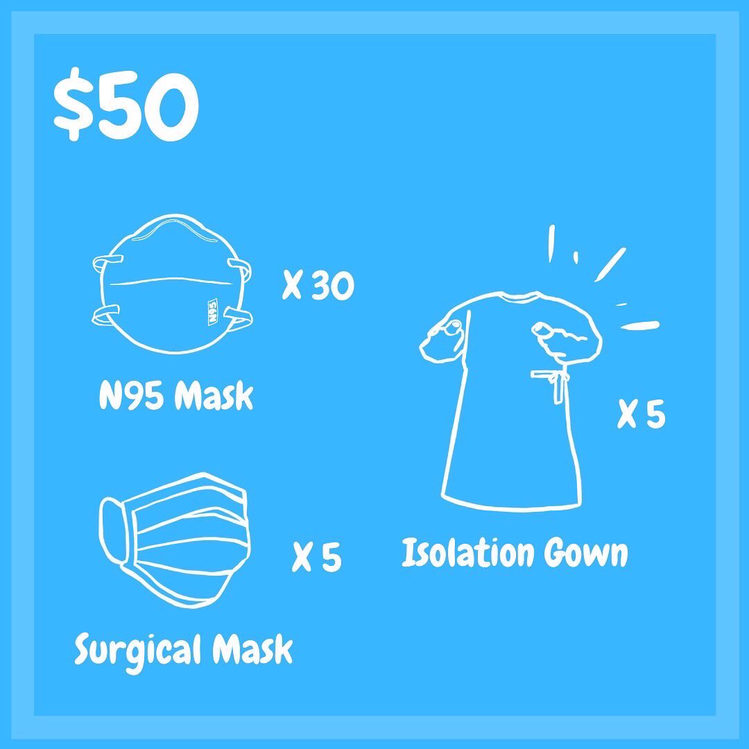 MedSupplyDrive's tweet photo. Giving Tuesday is in THREE DAYS, and we need YOUR help to reach our goal of raising $25,000 total! If you’re curious about how far your donation can go, check these tiles out! You can choose to donate the amounts listed here, or a custom amount. We can do this!! https://t.co/Ba56eTauS7
