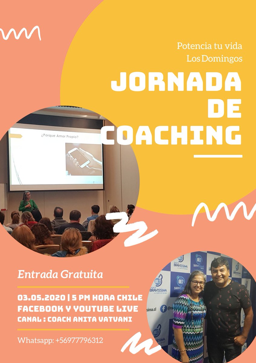 ajvatva's tweet photo. Invitación para Jornada de Coaching - Gratuitas! 😃 - https://t.co/pa35IfttF6

https://t.co/tXi1dIg4Kt

#Coaching #amorpropio # amor #comoquererte https://t.co/P17FRMmf09