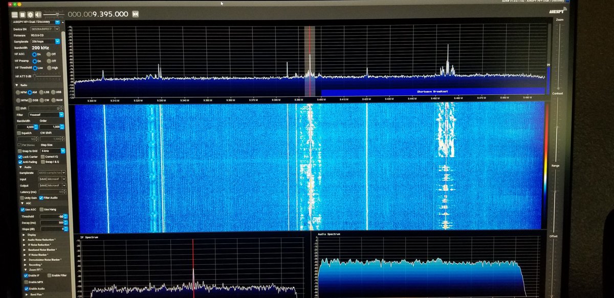 ecologydoc's tweet photo. And also, Radio for Peace International broadcasting on WRMI's 100KW transmitter in Okeechobee, 9395 kilocycles. 
Shortwave lives. https://t.co/WMzDvoNzhw