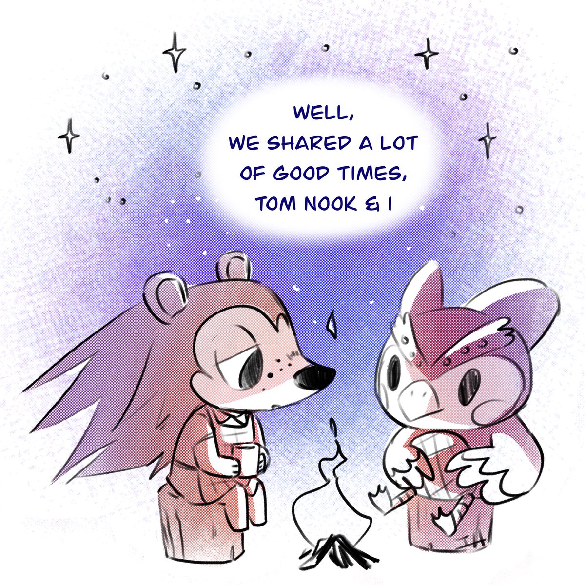 Sable, Tom Nook, and Stars (1/4) #acnh 
