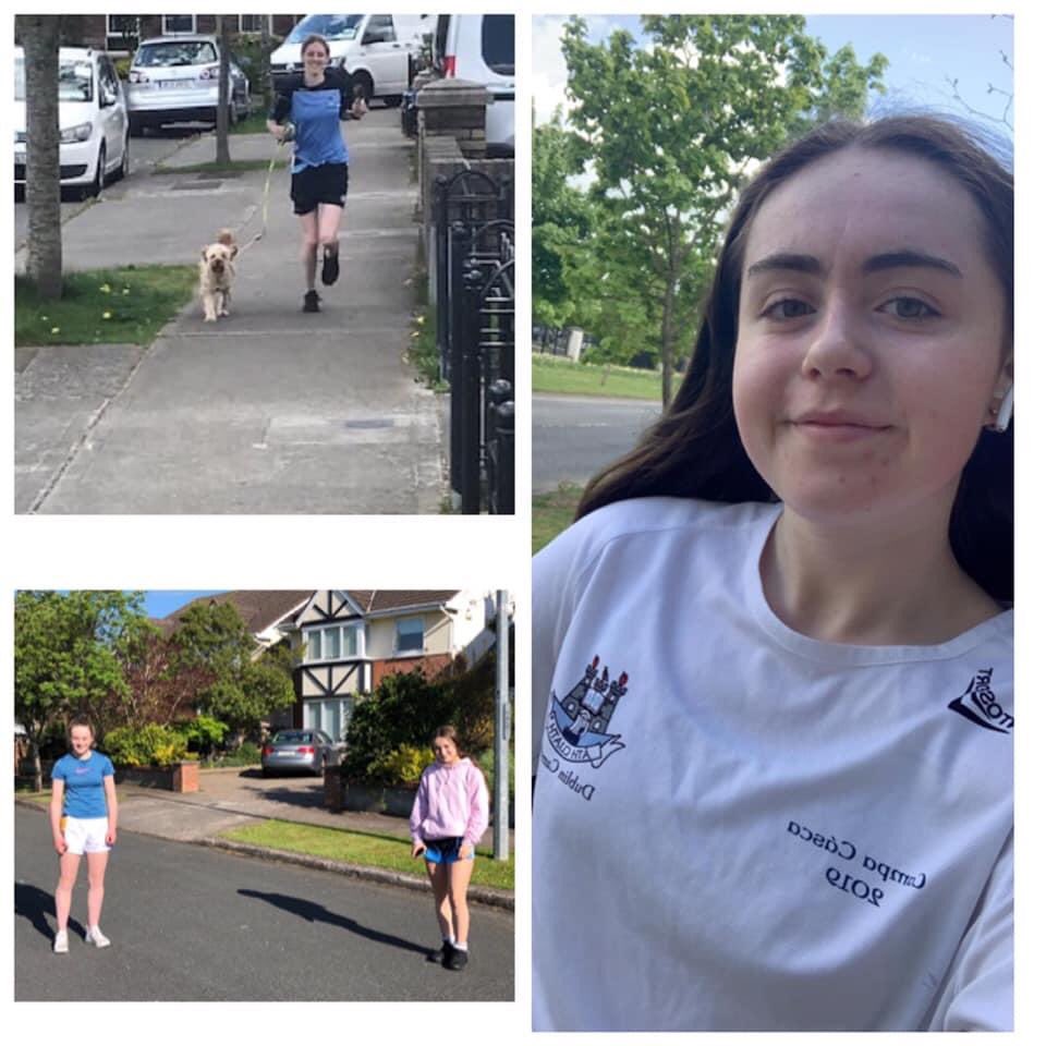CamogieDublin's tweet photo. Dublin Camogie U15’s ran many K’s on Friday to help Dean Rock and his team raise funds for Stewart’s Care in Palmerstown. Well done girls 🏃🏃♂️@StewartsCare #dublincamogie #RunAgainstTheSun https://t.co/ryGg4UzcLq