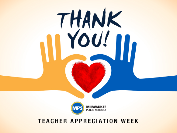 MilwaukeeMPS's tweet photo. Help us celebrate teachers! Send us a creative photo, message of thanks, or short video honoring a favorite teacher. Post on social media and tag w/ #TAW2020, #MPSProud, or #MPSTeacher, or send your messages to us at comm@milwaukee.k12.wi.us
More info: https://t.co/VIqGK1fwsh https://t.co/Q79K633BgW