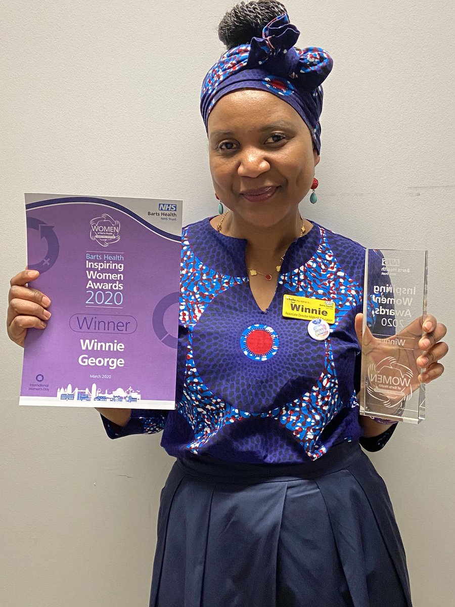 BHNurseEducator's tweet photo. The first achievement to look back on, is from March; @WinnieGeorge18 was presented with her inspiring womens award.

#InspiringWomen #InspirationalWomen #EqualforEach #InternationalWomenDay2020 #YearoftheNurseandMidwife https://t.co/Kjbw7QWFf3