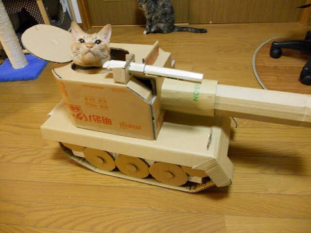 スベスベゲイナー على تويتر ネコ用の段ボール戦車は猫戦車でググると出てくるこれを推す スベスベゲイナー على تويتر ネコ用の段ボール戦車は猫戦車でググると出てくるこれを推す