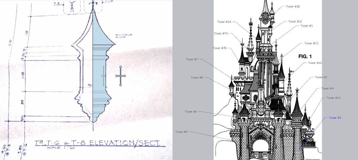 Modeling Disney Disneyland Paris Le Chateau De La Belle Au Bois Dormant 3d Model 2d Front Elevation Redraw Day 1 Dlp Disney Sleepingbeauty Disneylandparis Fantasyland Sketchup 3dmodel