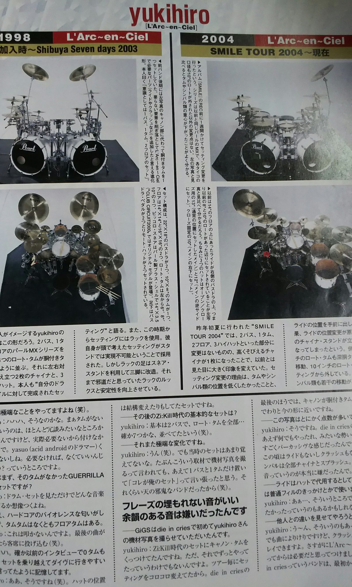 りえユキマニ卑猥隊長にゃん Su Twitter かっこいい ドラムセットに興味持ったのyukihiroが初めて