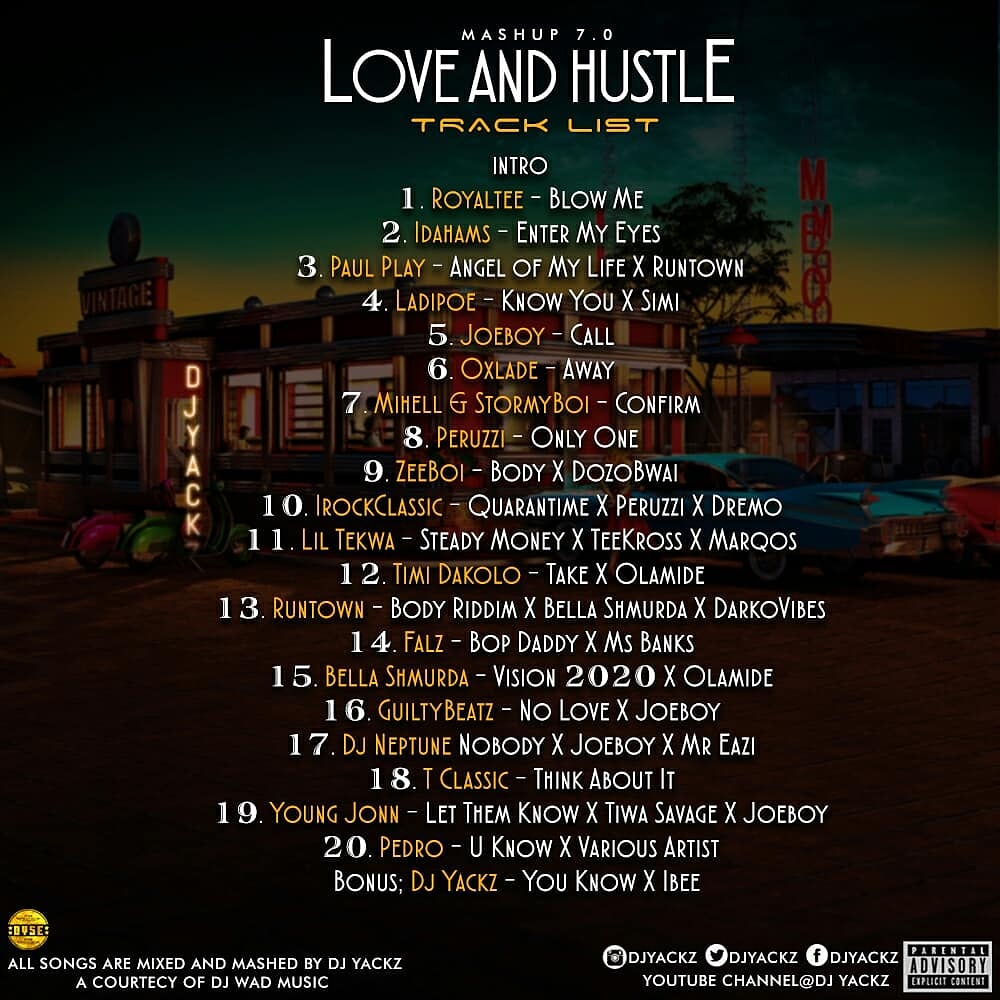 djyackz's tweet photo. #MashUp7.0 Love and Hustle Out!
https://t.co/y7FuJpd4SQ
#DjWithDifference #Love #Hustle #virtualdj #nigeriandj #Nigeriandjs #Music https://t.co/tIH0PtYaJN