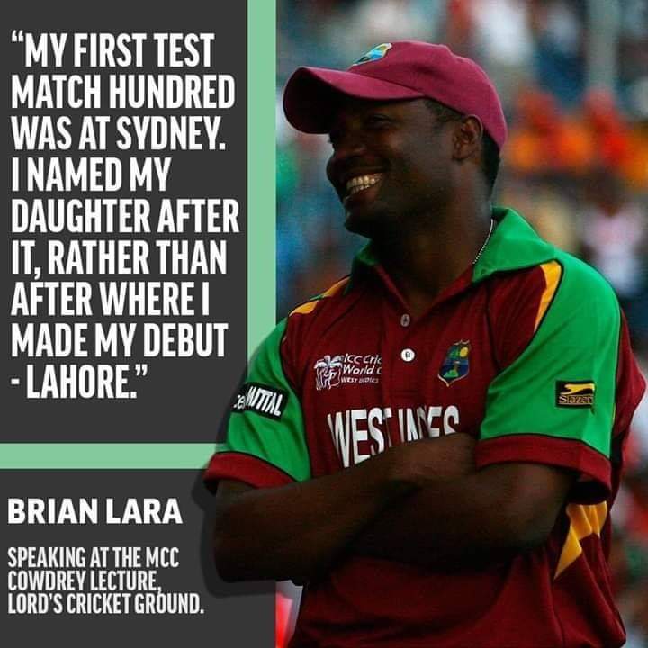TypePaul's tweet photo. Lahore>Sydney

I will be calling my first child "Melton" as my first boundary was hit in Melton. https://t.co/X7TD1d0j3Z