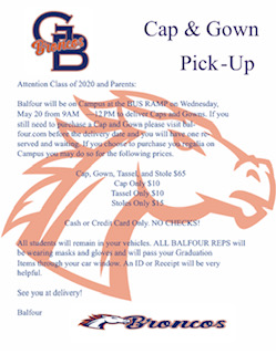 Senior Reminders!
1. Complete your graduation survey here ASAP  forms.gle/e4yBRPqLuuiuJf…
2. Request your final transcript in Naviance for the college that you will attend ASAP student.naviance.com/georgebhs (How to directions were sent on BAND &amp; to your email)
3. Cap and gown Pick-up