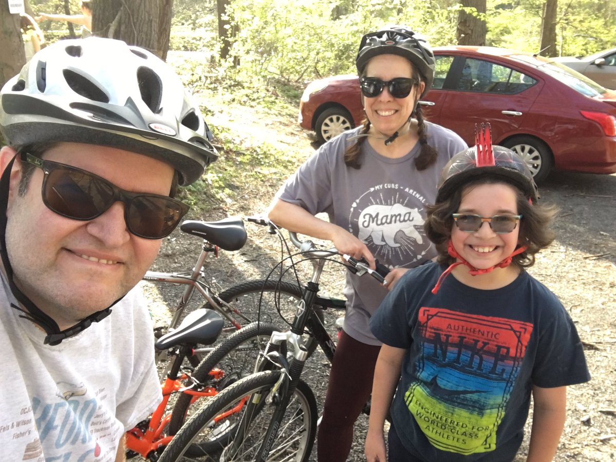 elliotthaut's tweet photo. Is an outdoor bike ride cheating on your @onepeloton?
We rode 36 miles on the #NCR trail in @BaltCoGov
12 miles each x 3 people = 36 miles. #NewMath 🤷♂️😉
Strong @whoop strain post-call day. #SuperTrial https://t.co/3XAdoA87A9
