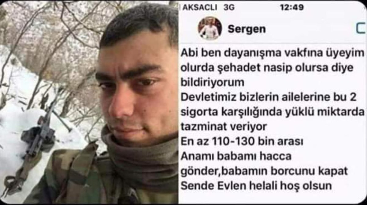 #BuYoldanDönmeyeceğiz #Bilis te iftar vakti sehit edilen sehidimizin Abisene biraktigi Mektup 

Kinizi diri tutun...